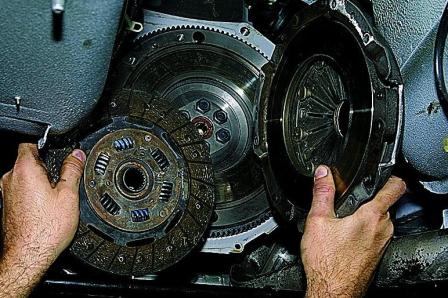 Замена ведомого и ведущего дисков сцепления автомобиля ВАЗ-21213