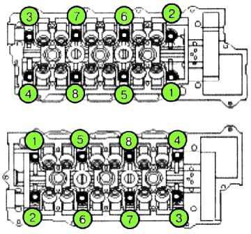 Снятие и установка ГБЦ двигателя G6EA автомобиля Kia-Magentis
