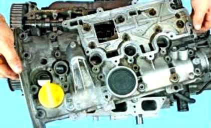 Зняття головки циліндрів двигун K4J,K4M