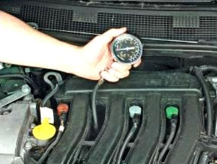 How to check engine compression Renault Megane 2
