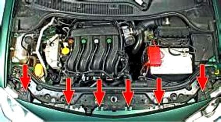 Как снять и установить передний бампер автомобиля Рено Меган 2
