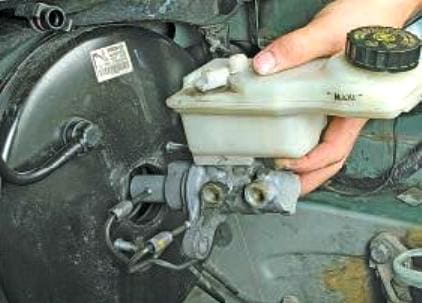 Replacing the brake master cylinder Renault Megan 2