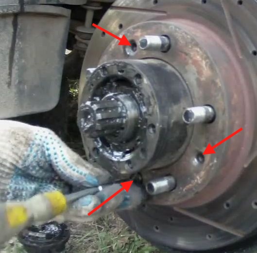 Снятие и установка ступицы переднего колеса УАЗ Патриот
