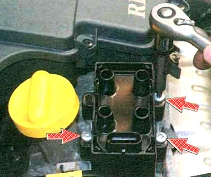Removing and installing ignition module 