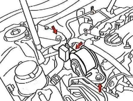 Как заменить опоры силовой установки 2AZ-FE Toyota Camry