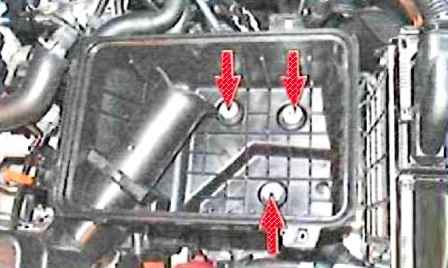 Extracción e instalación de filtro de aire para motor 2AZ-FE Toyota Camry engine