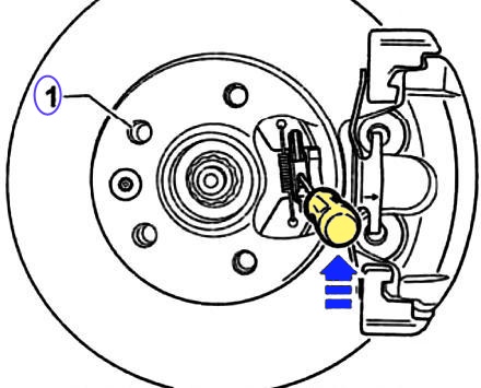 Замена тормозных колодок заднего тормозного механизма VW Transporter