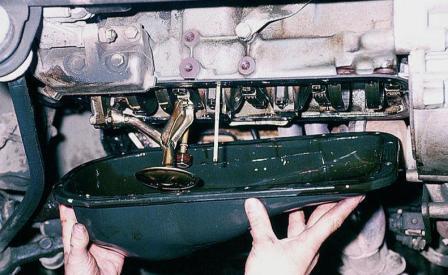Как снять поддон и маслоприемник двигателя ВАЗ-2110