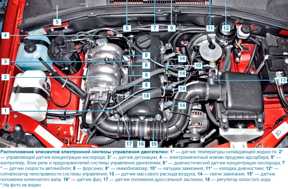 Особенности системы управления двигателем ВАЗ-2123