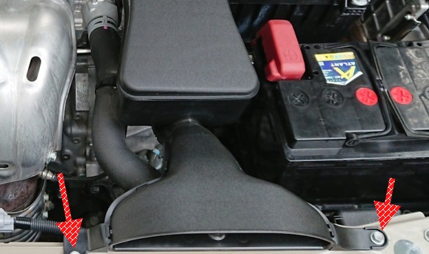 Снятие и установка воздушного фильтра двигателя 2AZ-FE Toyota Camry