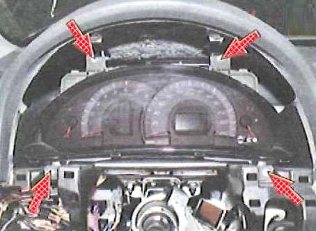 Снятие и установка комбинации приборов автомобиля Тойота Камри
