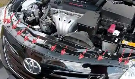 Toyota Camry алдыңғы бамперін қалай алып тастауға болады Toyota Camry алдыңғы бамперін қалай алып тастауға болады