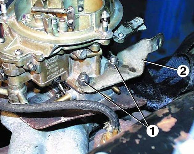 Replacing the carburetor K-151, K-151D