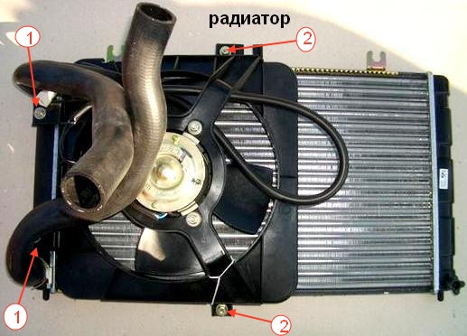 замена электровентилятора радиатора