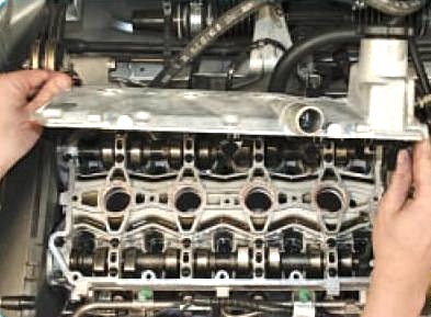 VAZ-21126 cylinder head cover gasket replacement