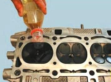 Repair of the cylinder head of the VAZ-21126 engine
