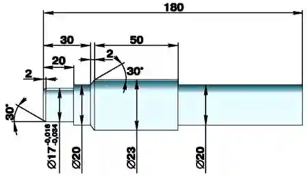 Размеры оправки для установки сцепления