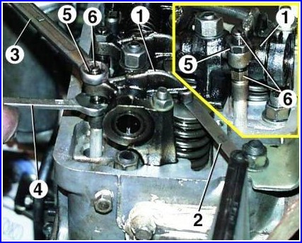 Adjusting the valve clearances of the ZMZ-402 engine