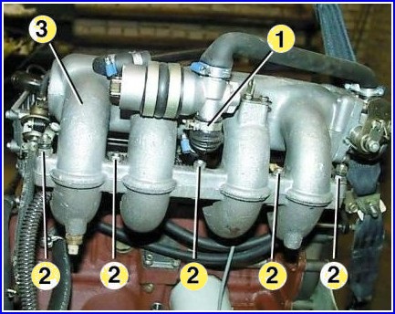 Extracción e instalación de la culata ZMZ-406