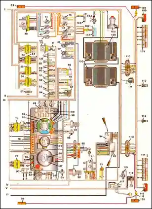 Схема электрооборудования автомобиля ЗИЛ - 5301