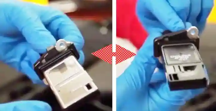 Комбинированный датчик массового расхода и температуры поступающего воздуха Ford Focus