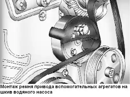 Замена ремня привода вспомогательных агрегатов Ford Focus Замена ремня привода вспомогательных агрегатов Ford Focus