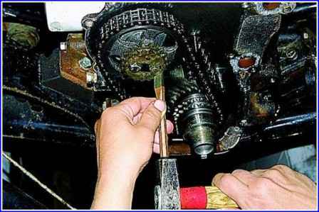 How to replace timing chains and gears ZMZ-405, ZMZ-406