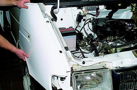 Gazelle car front fender replacement