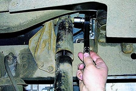 Replacement of Gazelle suspension shock absorbers