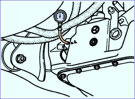 KIA RIO automatic transmission oil pressure check