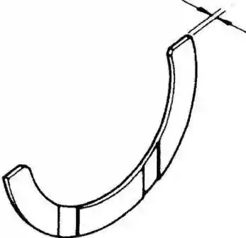 Если осевой люфт превышает допустимые значения, необходимо заменить упорные полукольца коленчатого вала