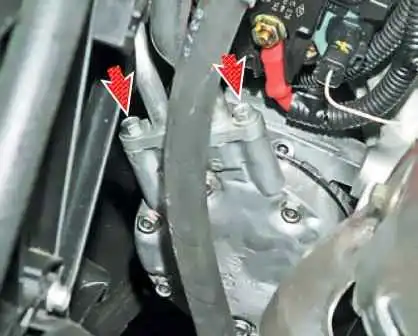 Klimakompressor Lada Largus aus- und einbauen