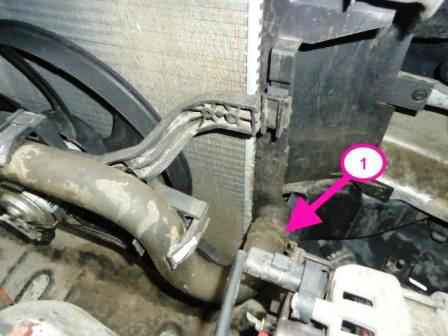 Replacement of engine coolant Lada Largus