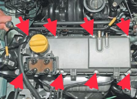 Как заменить прокладку крышки головки цилиндров двигателя К7М
