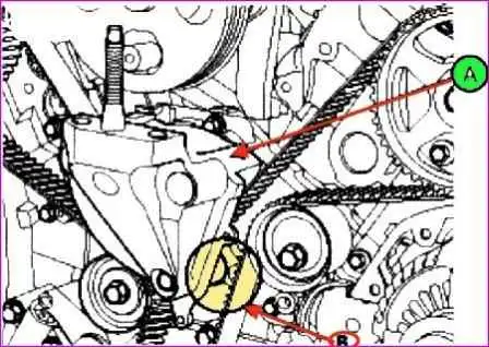 Привод ГРМ двигателя G6EA автомобиля Kia Magentis Привод ГРМ двигателя G6EA автомобиля Kia Magentis