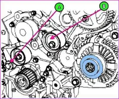 Привод ГРМ двигателя G6EA автомобиля Kia Magentis Привод ГРМ двигателя G6EA автомобиля Kia Magentis