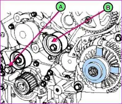 Привод ГРМ двигателя G6EA автомобиля Kia Magentis Привод ГРМ двигателя G6EA автомобиля Kia Magentis