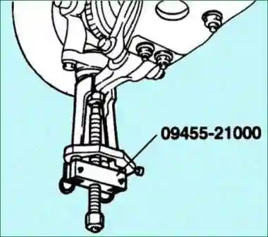 Замена рычагов передней подвески Киа Магентис