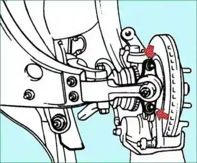 Замена рычагов передней подвески Киа Магентис