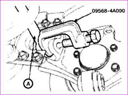 Removal and repair of the hub and trunnion of the rear axle of Kia Magentis and Optima