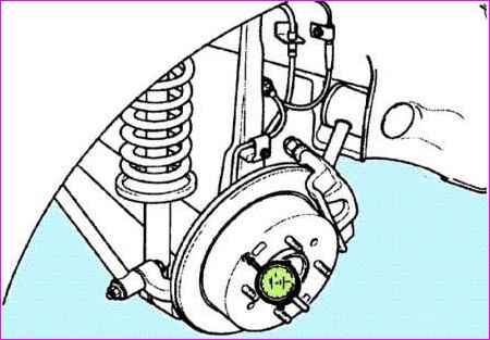 Removal and repair of the hub and trunnion of the rear axle of Kia Magentis and Optima