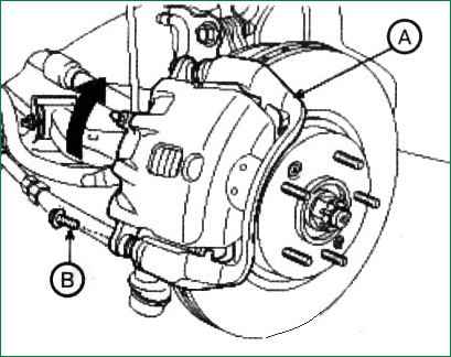 Kia Magentis front wheel brake repair