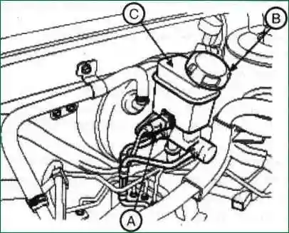 Як замінити головний гальмівний циліндр гальм Кіа Магентіс