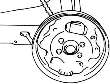 Kia Magentis rear wheel brake repair
