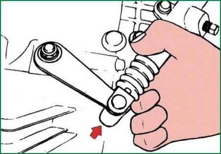 Removing the clutch elements of a Kia Magentis