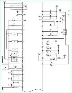 Fig. 3a. Mazda 3 fuel system diagram without immobilizer (part 1)