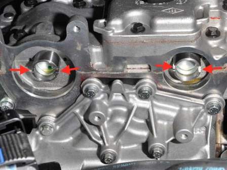 Replacing the timing belt Renault Megan-2 with 2.0 L engine (keyed pulleys)