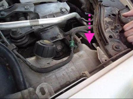 Method for replacing Renault Megan 2 coolant