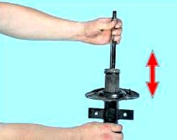 Replacing the front shock strut Renault Megane 2