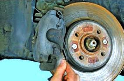 Replacing the brake guide Renault Megan 2